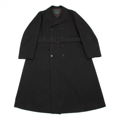 【SALE】ヨウジヤマモト ダーバンYohji Yamamoto DURBAN A.A.R ピークドラペルダブルウールロングコート