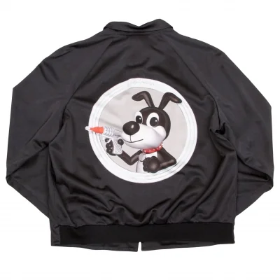 ヨウジヤマモトプールオムYohji Yamamoto POUR HOMME ドッグプリントトラックジャケット