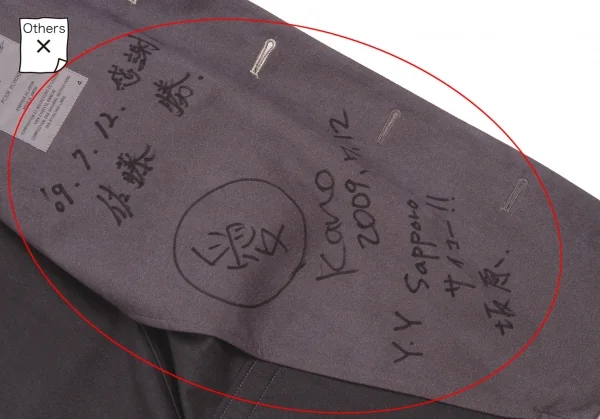 Yohji Yamamoto POUR HOMME Saeko Print Suede Jacket K-56171_015