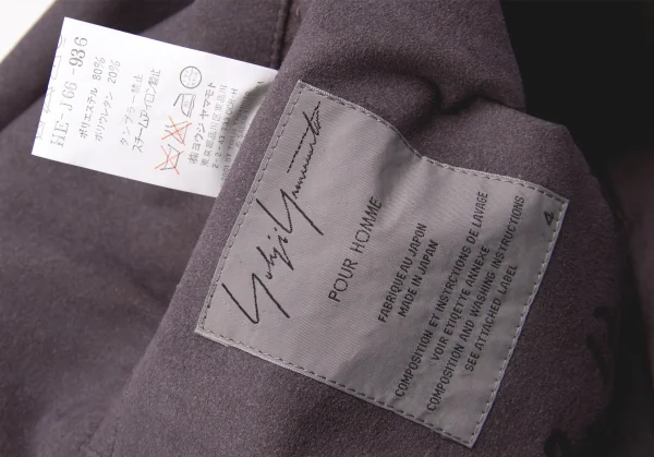 Yohji Yamamoto POUR HOMME Saeko Print Suede Jacket K-56171_018