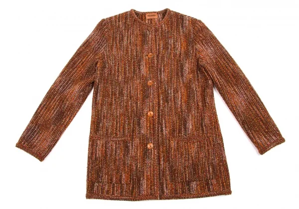 (FINAL PRICE) MISSONI Mix knit no collar jacket K-56191_002