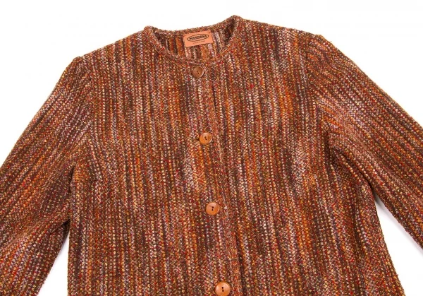 (FINAL PRICE) MISSONI Mix knit no collar jacket K-56191_003