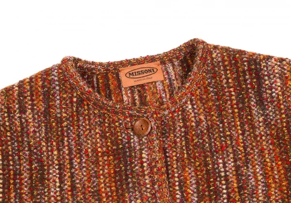 (FINAL PRICE) MISSONI Mix knit no collar jacket K-56191_004