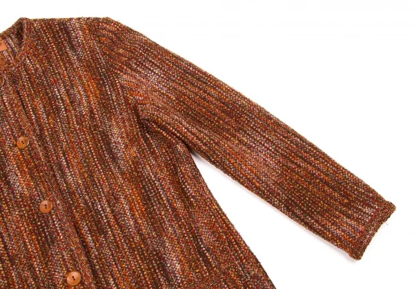 (FINAL PRICE) MISSONI Mix knit no collar jacket K-56191_005