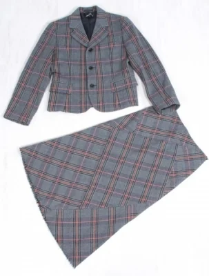 トリコ コムデギャルソンtricot COMME des GARCONS ツィードセットアップスーツ グレー