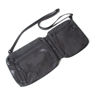 【SALE】ワイズY's レザージップ3wayショルダーバッグ 黒
