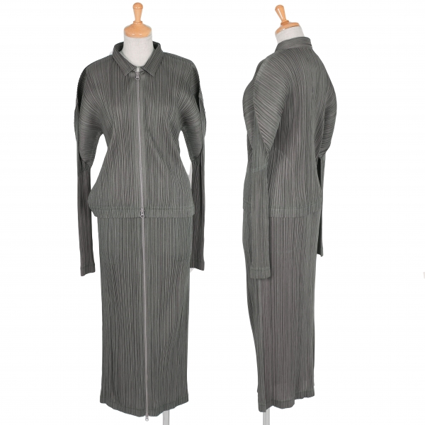 プリーツプリーズPLEATS PLEASE コットンポリ変形スカート