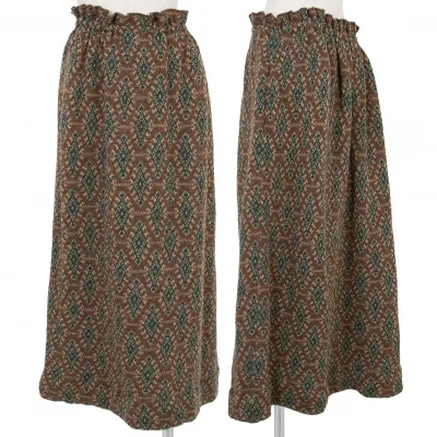 【SALE】ワイズビスリミ Y's bis LIMI ウールジャガードニットスカート