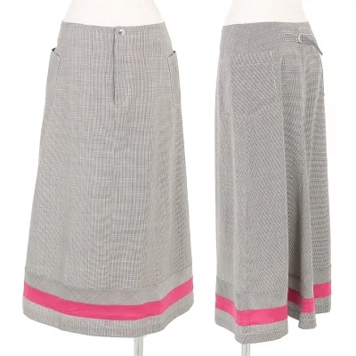 トリコ コムデギャルソンtricot COMME des GARCONS裾切替千鳥格子スカート