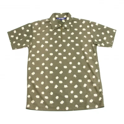 【SALE】ジュンヤワタナベマンコムデギャルソンJUNYA WATANABE MAN COMME des GARCONS フラワープリントジップアップポロシャツ