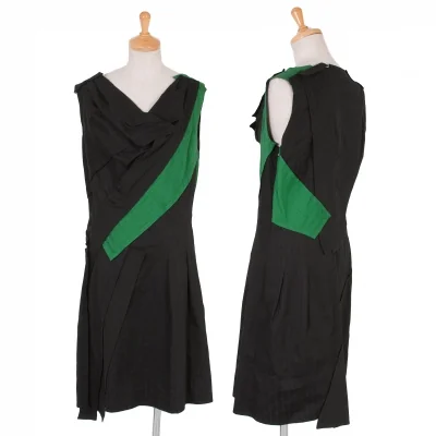 アツロウタヤマATSURO TAYAMA 変形パッチワークワンピース