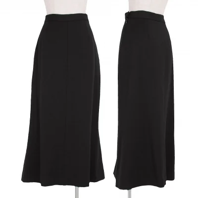 ラルフローレンRALPH LAUREN ウールロングスカート 黒