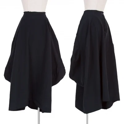 コムデギャルソンCOMME des GARCONSポリ製品染め変形タックスカート