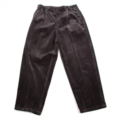 パパスPapas コットンシルクコーデュロイパンツ