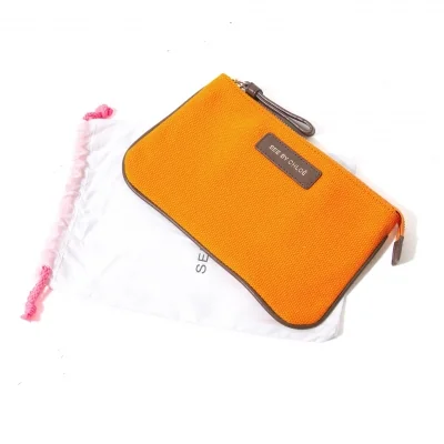 【最終値下げ】シーバイクロエSEE BY CHLOE キャンバスウォレット オレンジ茶