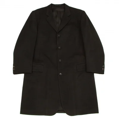 ヨウジヤマモト コスチュームドオムYohji Yamamoto COTUME D' HOMME ウールドスキンロングジャケット 黒