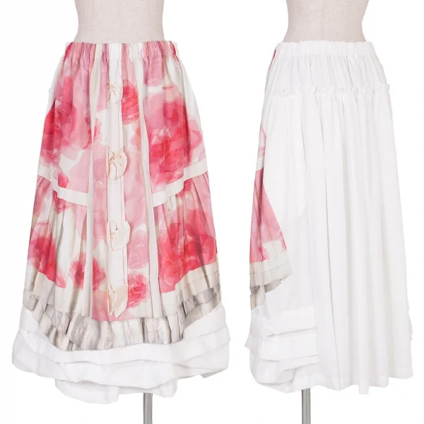 コムコム コムデギャルソンCOMME des GARCONSグラフィックプリントポリスカート
