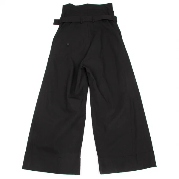 LIMI feu High Waist Wide Pants Black S (K-57586)