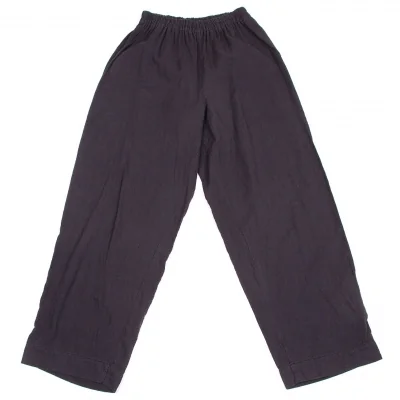 イッセイミヤケISSEY MIYAKEアイムプロダクト im product コットンウエストゴムパンツ 紺