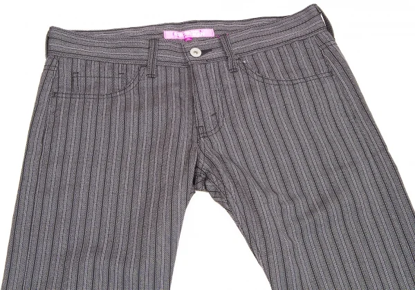 【SALE】ジュンヤワタナベマンピンク コムデギャルソンJUNYA WATANABE MAN PINK COMME des GARCONSジャガードストライプパンツ グレーM K-58010_002
