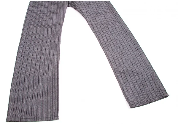 【SALE】ジュンヤワタナベマンピンク コムデギャルソンJUNYA WATANABE MAN PINK COMME des GARCONSジャガードストライプパンツ グレーM K-58010_005