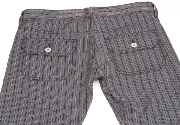 【SALE】ジュンヤワタナベマンピンク コムデギャルソンJUNYA WATANABE MAN PINK COMME des GARCONSジャガードストライプパンツ グレーM K-58010_008