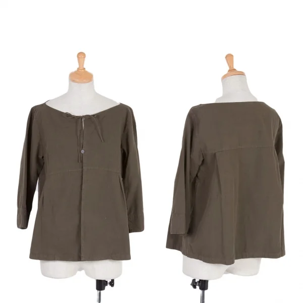 【SALE】R by 45rpm コットンチュニックブラウス 淡茶1 K-58040_001