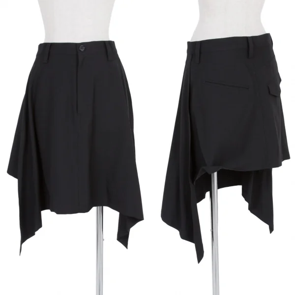 ヨウジヤマモト ファムYohji Yamamoto FEMME ウールギャバ前後