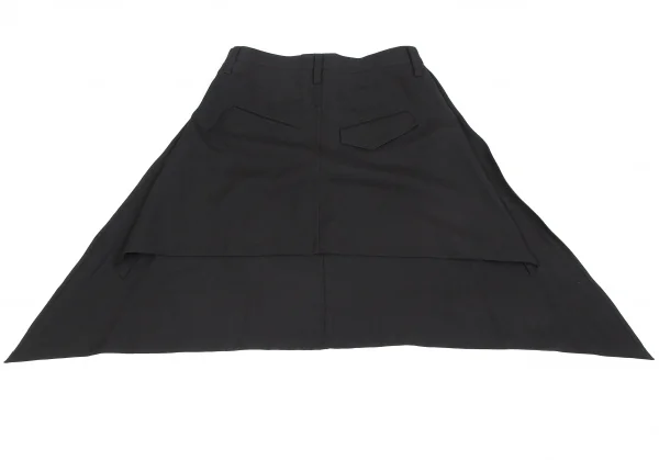 ヨウジヤマモト ファムYohji Yamamoto FEMME ウールギャバ前後