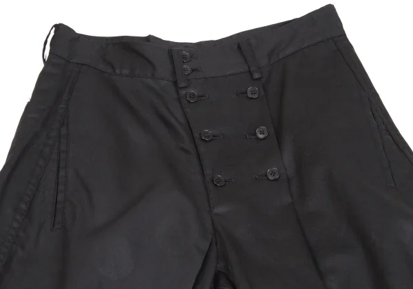 新規購入 ワイズY's コットンリネンドット柄パンツ 黒2 | DCブランド古着 パンツ