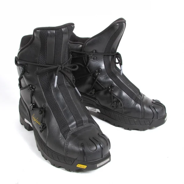 ヨウジヤマモト プールオム×アディダス yohji yamamoto pour homme × adidas コンバットレザーブーツ