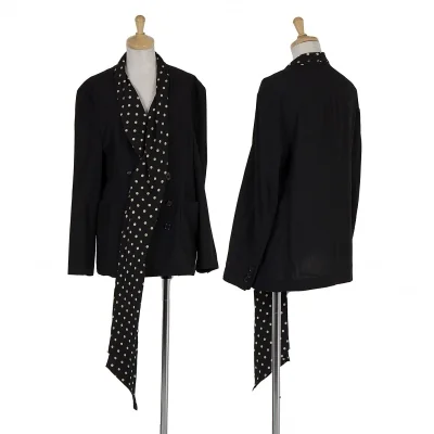 【SALE】ワイズY's ドットストールラペルジャケット