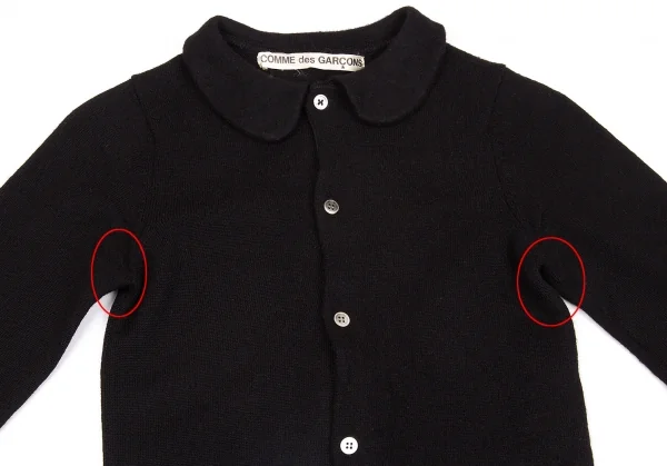 COMMEdesGARCONS ギャルソン 丸襟 ジャケット ネイビー レーヨン