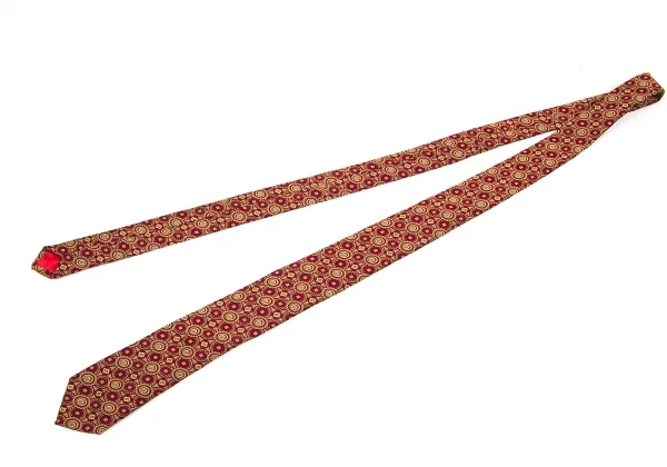 【SALE】ジャンポールゴルチエJean Paul GAULTIER ジャガード総柄ネクタイ エンジ金茶他 K-58556_002