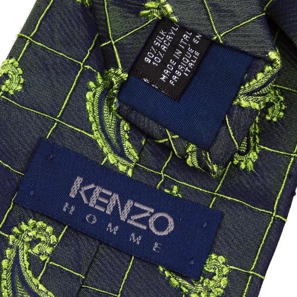 【SALE】ケンゾーKENZO ペイズリーネクタイ 紺玉虫色 K-58782_007