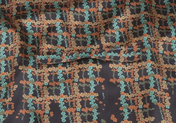 【SALE】ミハラヤスヒロMIHARA YASUHIRO ベルト付き花柄ワンピース 黒赤緑他S K-58869_010