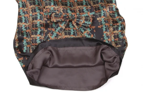 【SALE】ミハラヤスヒロMIHARA YASUHIRO ベルト付き花柄ワンピース 黒赤緑他S K-58869_008