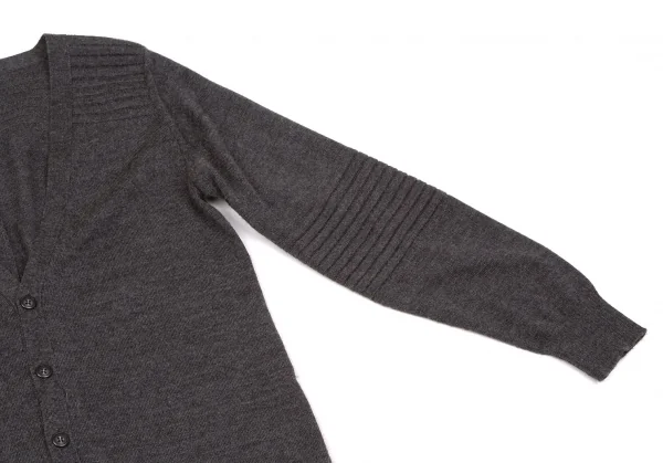 【SALE】ミハラヤスヒロMIHARA YASUHIRO ウールロングカーディガン風オールインワン 濃杢グレーS K-58872_005