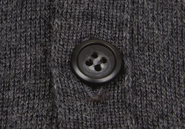 【SALE】ミハラヤスヒロMIHARA YASUHIRO ウールロングカーディガン風オールインワン 濃杢グレーS K-58872_008