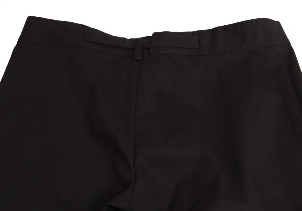 【SALE】ヨウジヤマモト ノアールYohji Yamamoto NOIR ベルテッドコットンワイドパンツ 黒2 K-58982_010
