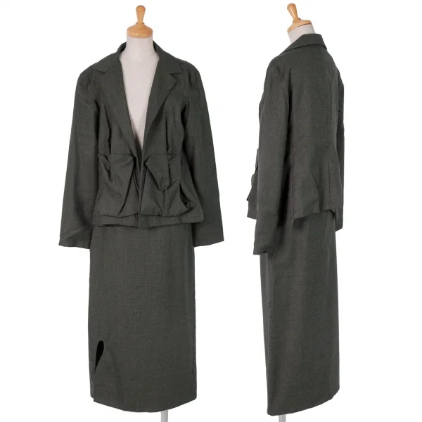 Yohji Yamamoto FEMME Wool Skirt K-59046_010