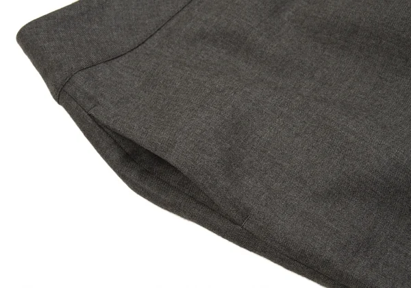 【SALE】ヨウジヤマモトファムYohji Yamamoto FEMME ウールスリットパンツ グレー2 K-59048_005