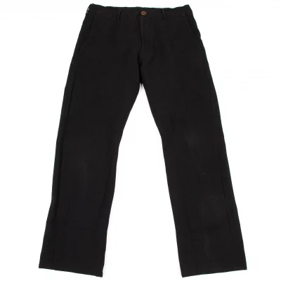 コムデギャルソン オム ドゥCOMME des GARCONS HOMME DEUX ポリ製品染めパンツ 黒