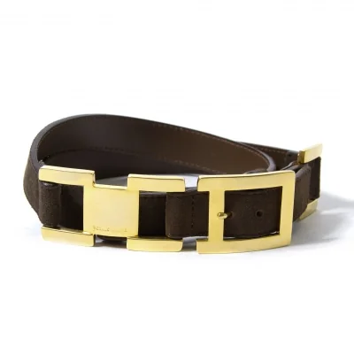 【SALE】ヨシエイナバyoshie inaba スウェードレザーベルト