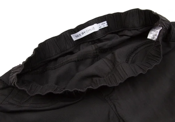 【SALE】シーバイクロエSEE BY CHLOE 裾ジップストレッチスリムパンツ 黒40 K-59507_005