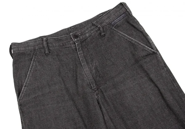 【SALE】レギュレーション ヨウジヤマモトメンREGULATION Yohji Yamamoto MEN ブラックデニムパンツ インディゴブラック2 K-59629_002
