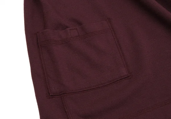 【SALE】パパスPapas アクリルレーヨンバックロゴハーフジップスウェット ボルドー50L K-59640_010