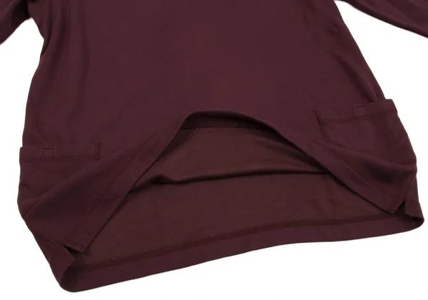 【SALE】パパスPapas アクリルレーヨンバックロゴハーフジップスウェット ボルドー50L K-59640_011