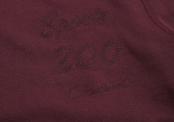 【SALE】パパスPapas アクリルレーヨンバックロゴハーフジップスウェット ボルドー50L K-59640_006