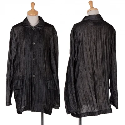 【SALE】トリココムデギャルソンtricot COMME des GARCONS ベロアシャツジャケット 黒